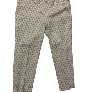 Ann Taylor LOFT / The Riviera Pant Marisa Fit / Triangle Print / Size 12